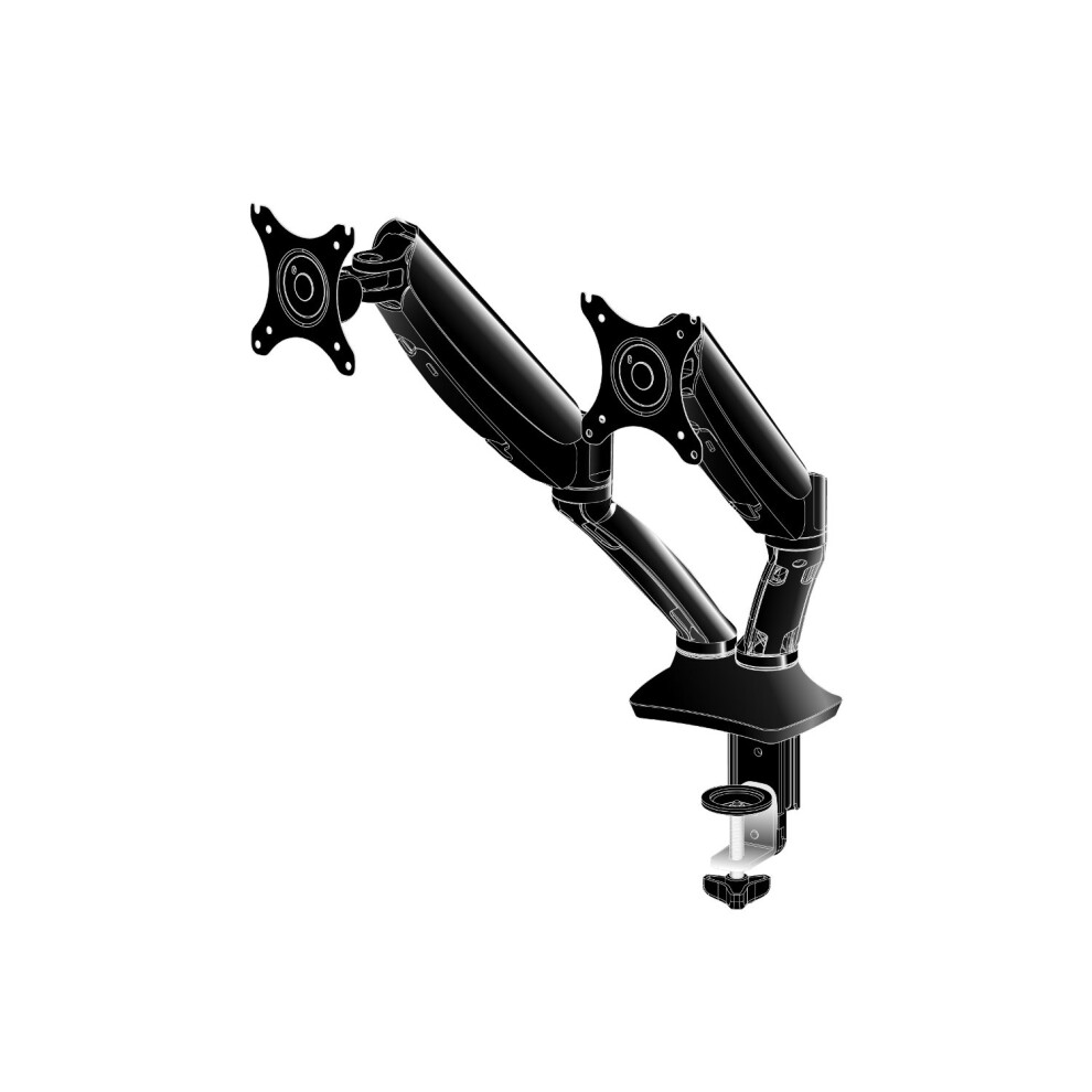 iiyama DS3002C-B1 27  Black flat panel desk mount