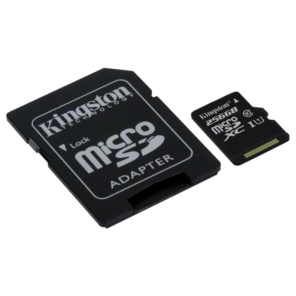 Kingston Technology Sdc10g2 256Gb Microsdxc Uhs-I Class Memory Card Size 10