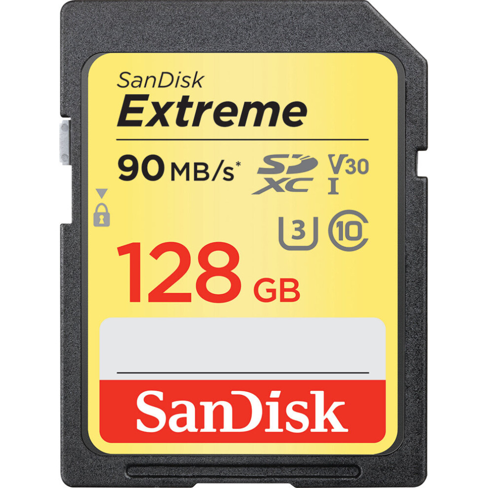 Sandisk Extreme, 128 GB 128GB SDXC UHS-I Class 10 memory card