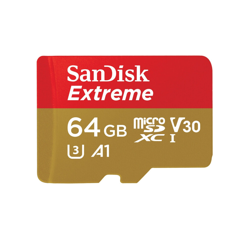 Sandisk Extreme 64GB MicroSDXC UHS-I Class 10 memory card