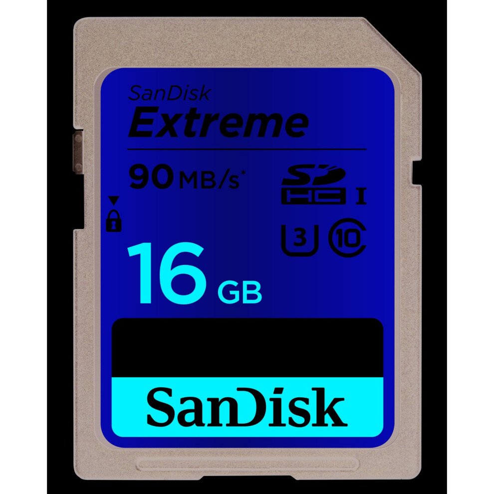 Sandisk 16GB Extreme SDHC U3/Class 10 16GB SDHC UHS-I Class 10 memory card