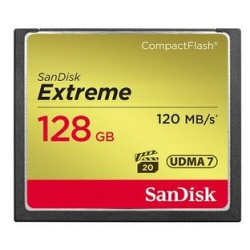 SanDisk Sandisk CF Extreme 128GB 128GB CompactFlash memory card