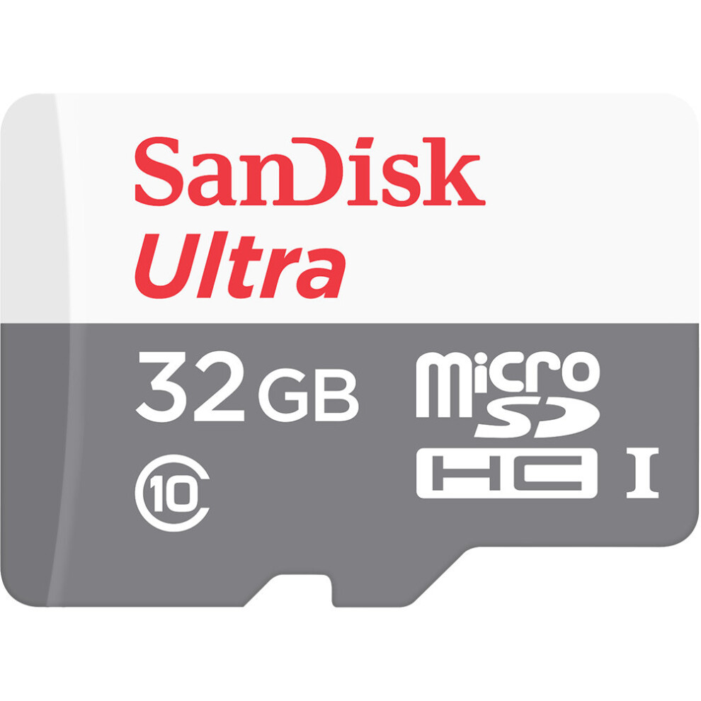 Sandisk Ultra MicroSDHC 32GB UHS-I + SD Adapter 32GB MicroSDHC UHS-I Class 10 memory card