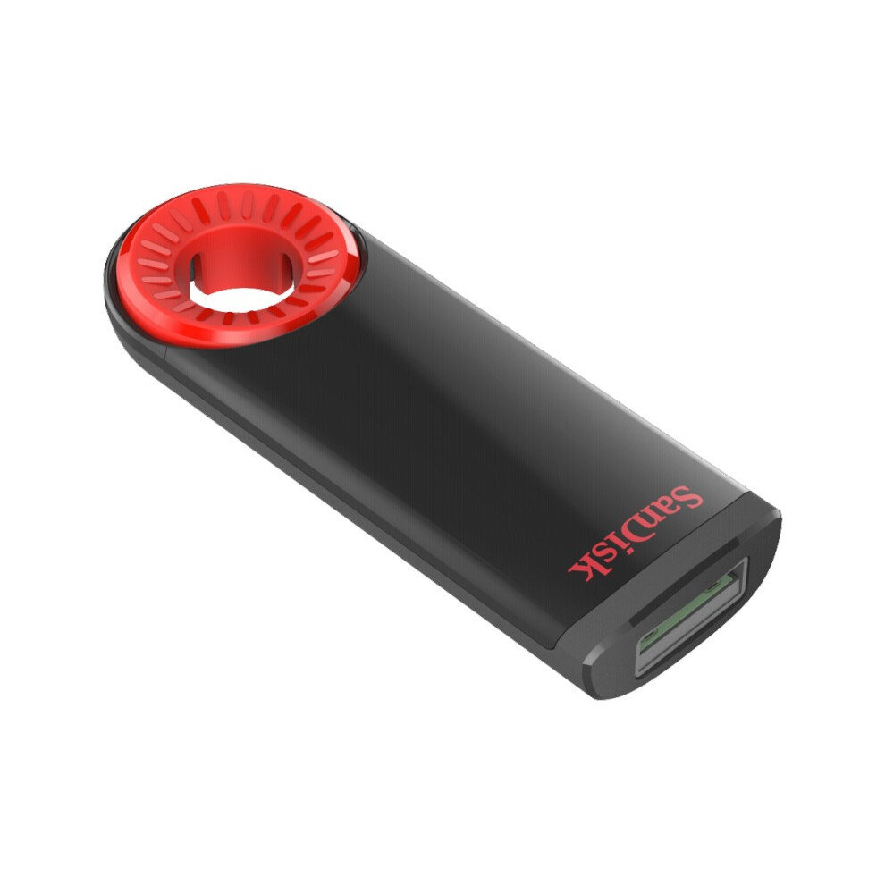 Sandisk Cruzer Dial 32GB 32GB USB 2.0 USB Type-A connector Black, Red USB flash drive