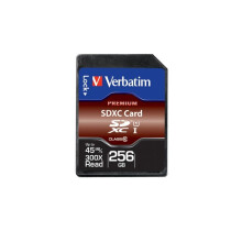 Verbatim Premium 256GB SDXC UHS-I Class 10 memory card