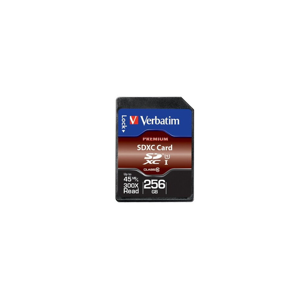 Verbatim Premium 256GB SDXC UHS-I Class 10 memory card