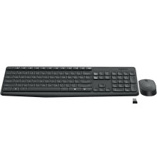 Set tastiera e mouse - LOGITECH - MK235 - Senza fili - 2.4 GHz - Grigio
