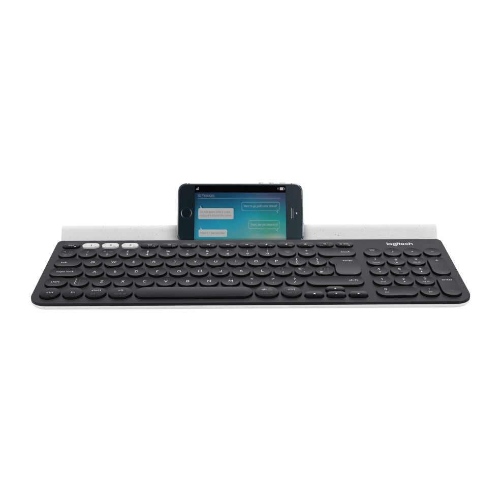 Logitech K780 Rf Wireless + Bluetooth Qwertz German Grey, White White,Grey