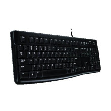 Logitech K120 USB QWERTY UK English Black