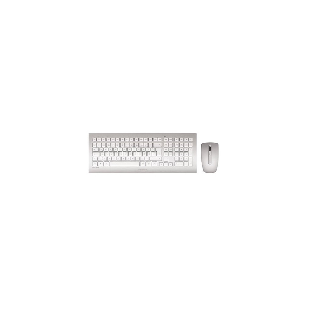 Cherry Dw 8000 Rf Wireless Qwertz German Silver, White White,Red,Silver 4025112087448