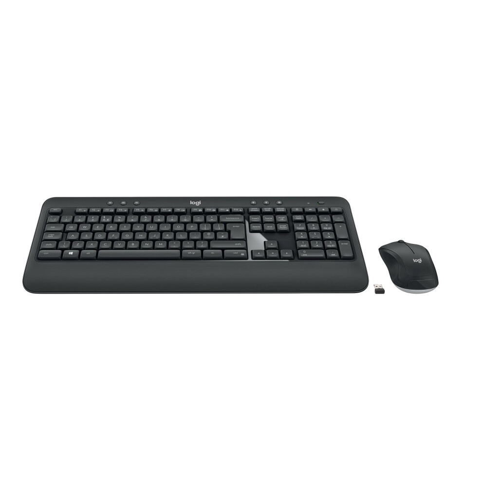 Logitech MK540 Advanced RF Wireless QWERTY Pan Nordic Black, White