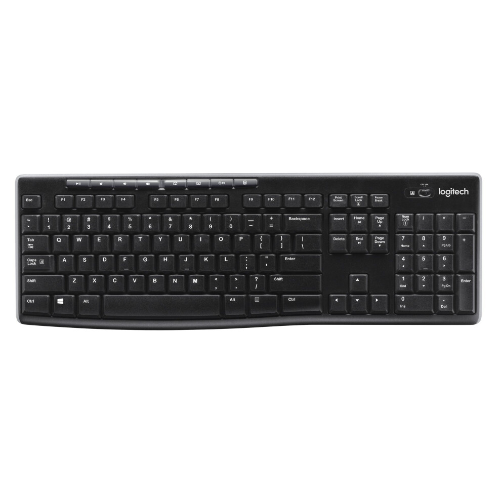 Logitech K270 Rf Wireless Qwertz German Black