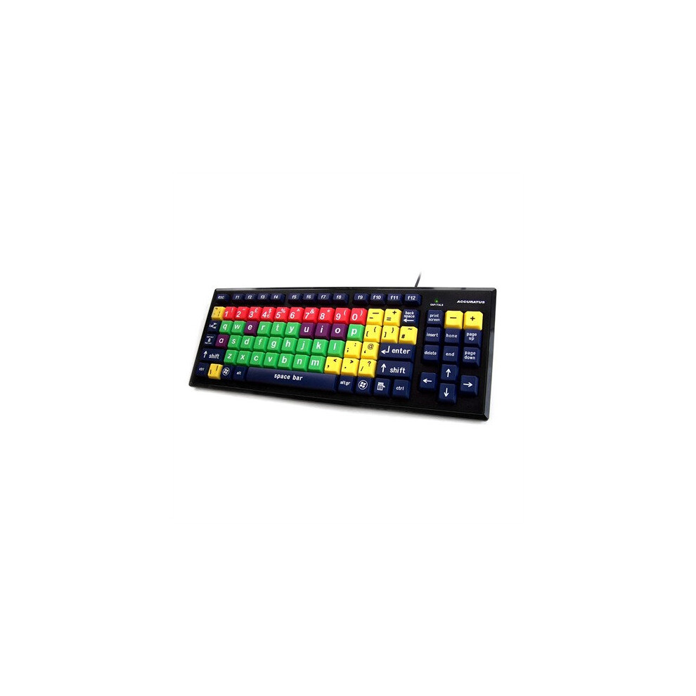 Accuratus Kyb-Mon2mix-Lcuh Usb Qwerty English Multicolour Keyboard Black 5060055460513