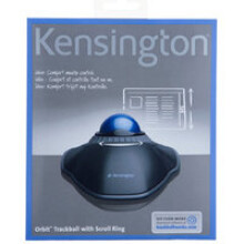 Kensington, Trackball cablato Orbit, personalizzabile con TrackballWorks, connessione USB, compatibile con PC e Mac, Nero