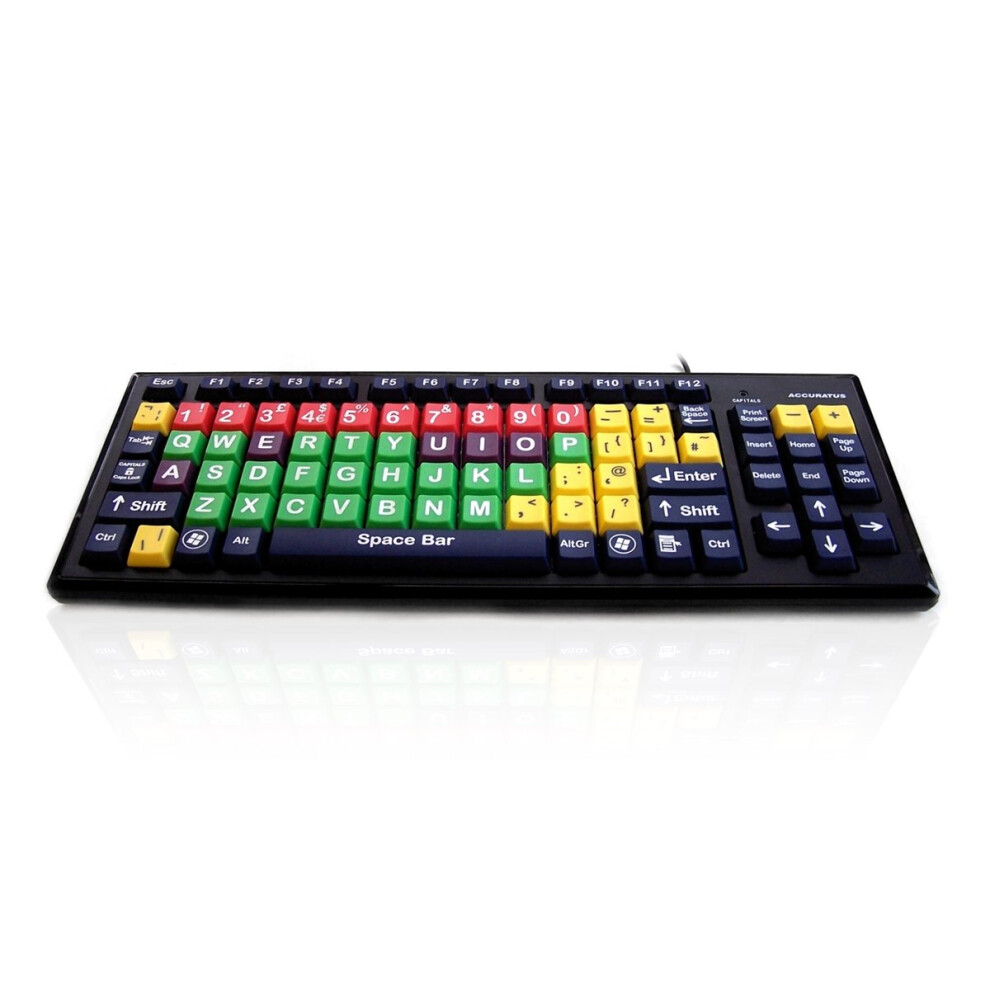 Accuratus Monster 2 Usb Qwerty Uk English Black, Green, Red, Yellow Green,Black,Red