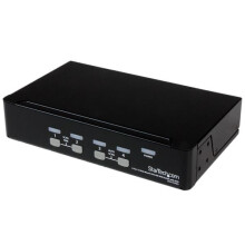 STARTECH KVM-switch 4 poorten VGA USB, rackmontage en OSD - KVM-switch - 1920x1440 - 4 computer(s) - 1 gebruiker(s)