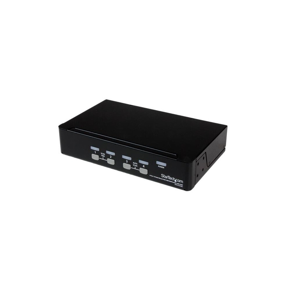 Startech.com 4 Port 1U Rackmount Usb Kvm Switch With Osd