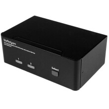 KVM-switch - StarTech.com - SV231DPDDUA2 - 4K Ultra HD - 2 poorten - Dubbele weergave