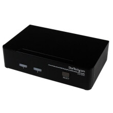 Conmutador KVM STARTECH - 2 Puertos DisplayPort, USB y Audio - 2560 x 1600 - Conmutador Monitor-Teclado-Ratón/Audio
