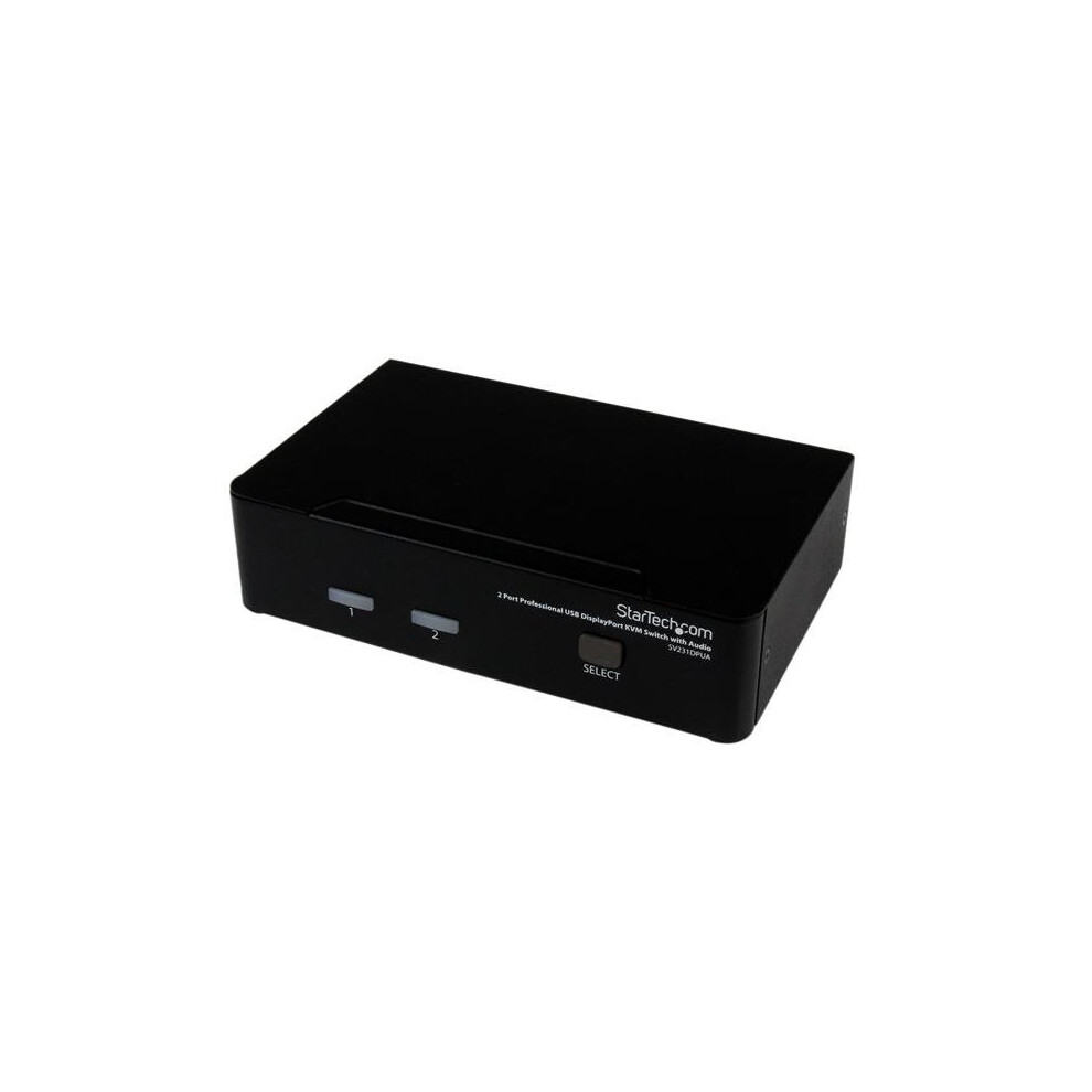 Startech.com 2 Port Professional Usb Displayport Kvm Switch With Audio