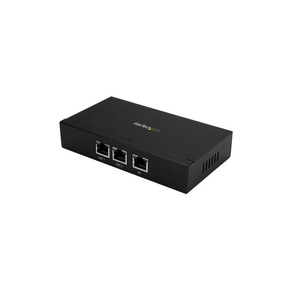 StarTech.com 2-Port Gigabit PoE+ Extender - 802.3at and 802.3af - 100 m (330 ft)