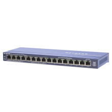 Netgear FS116PEU Fast Ethernet (10/100) Power over Ethernet (PoE) network switch