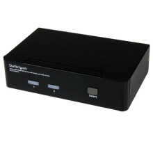 StarTech.com 2-porttinen USB HDMI KVM -kytkin audiolla ja USB 2.0 -keskittimellä (SV231HDMIUA)