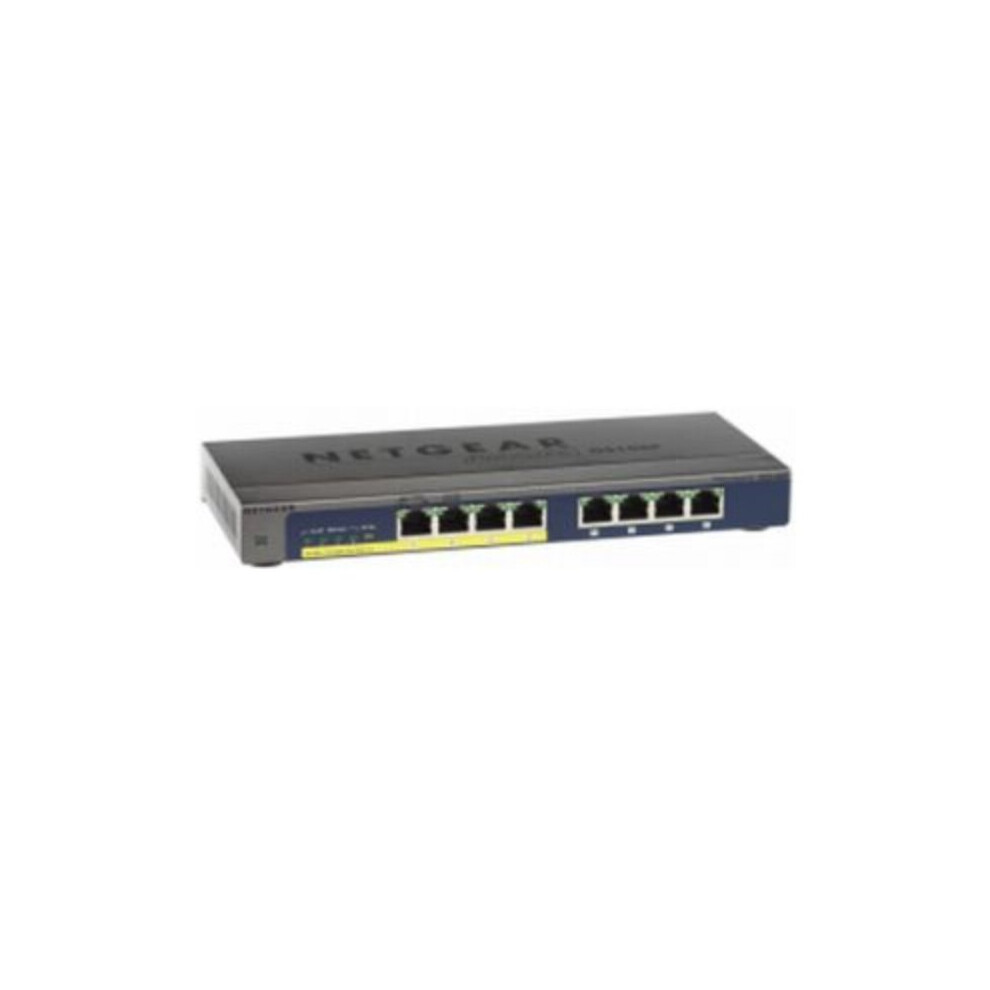 Netgear GS108PP Unmanaged Gigabit Ethernet (10/100/1000) Power over Ethernet (PoE) Black