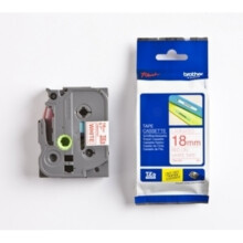 Brother P-touch TZE-242 label tape - Rood op wit 18mm