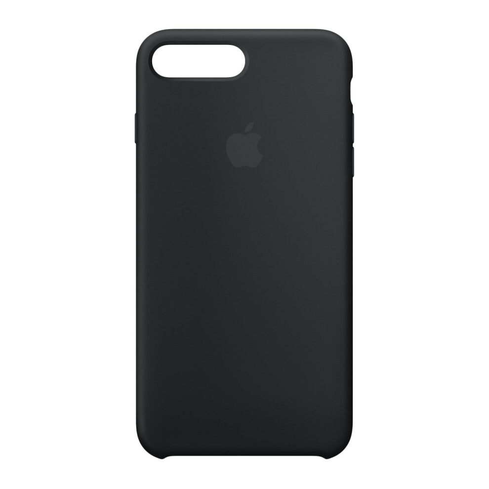 Genuine Apple Silicone Cover Back Case for Apple iPhone 7 Plus/8 Plus (MQGW2ZM/A) - Black