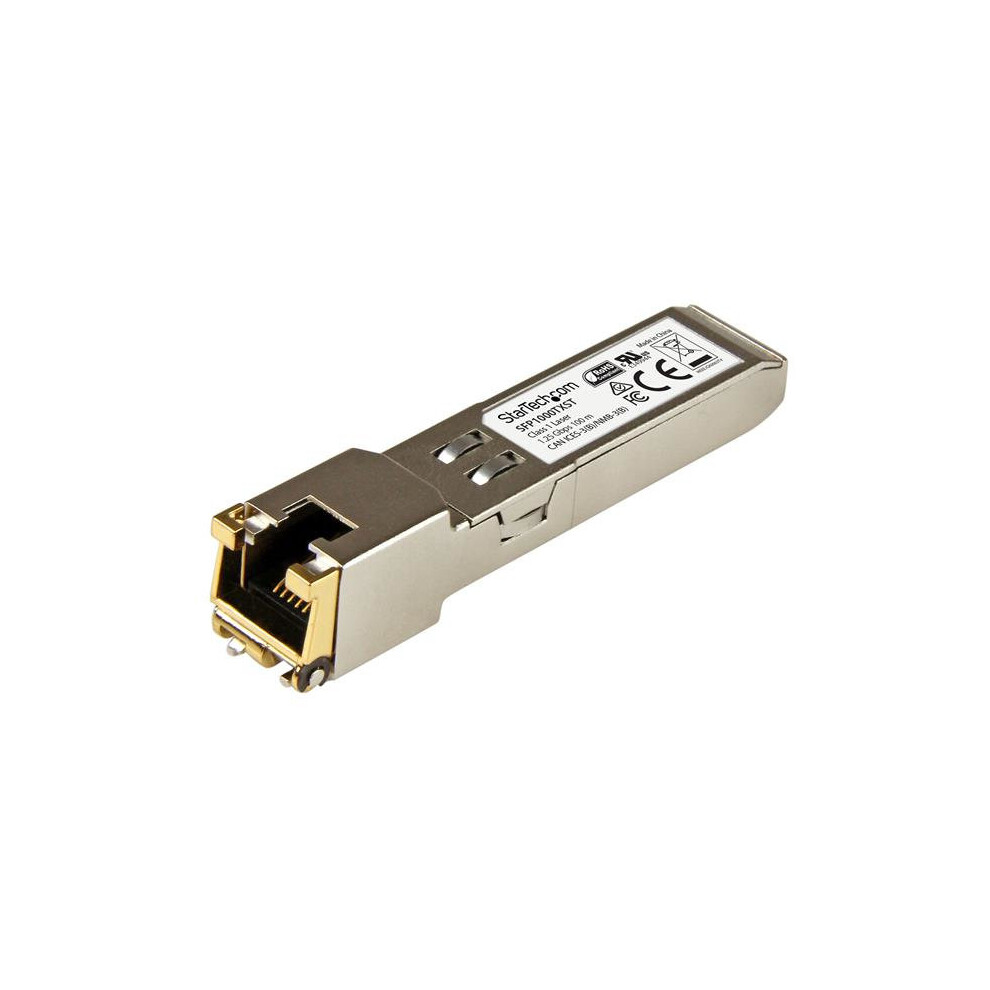 StarTech.com MSA Compliant Gigabit Copper RJ45 SFP Transceiver - 1000Base-TX - 100m