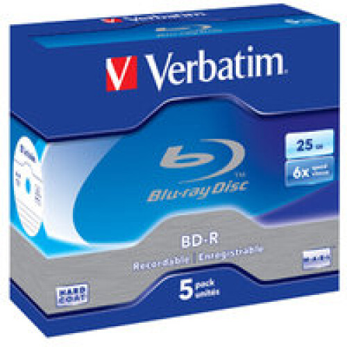 Verbatim BD-R VERBATIM - Pack mit 5 Blu-ray SL 6x - 25 Go