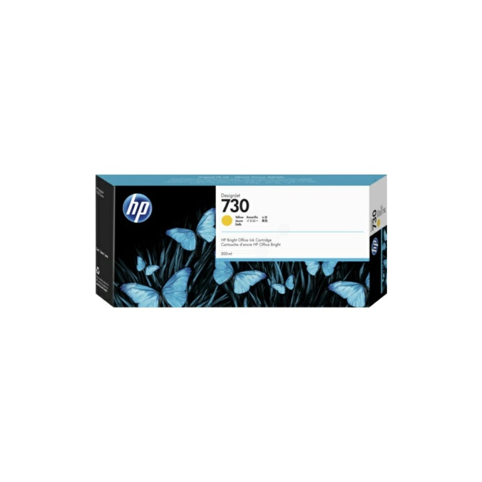 Hp P2v70a (730) Ink Cartridge Yellow, 300Ml
