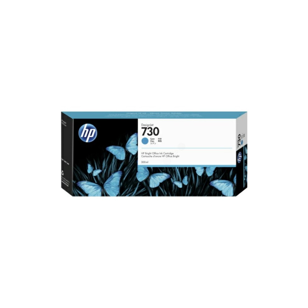 Hp P2v68a (730) Ink Cartridge Cyan, 300Ml