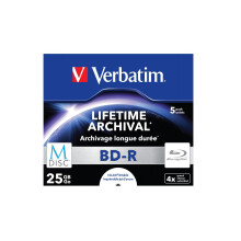 M-Disc BD-R - Verbatim - 25GB - 4x Velocità - 5 Dischi - Superficie Stampabile
