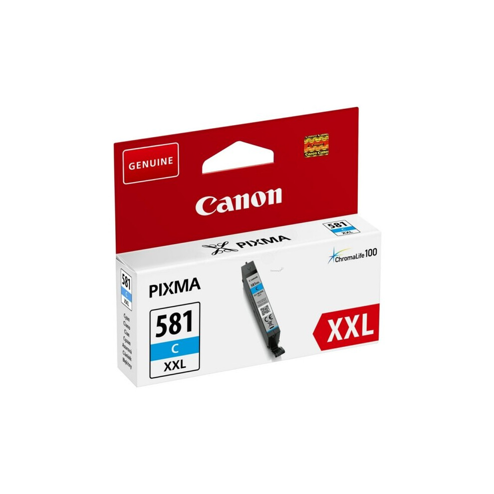 Canon 1995C001 (581 C XXL) Ink cartridge cyan, 820 pages, 12ml