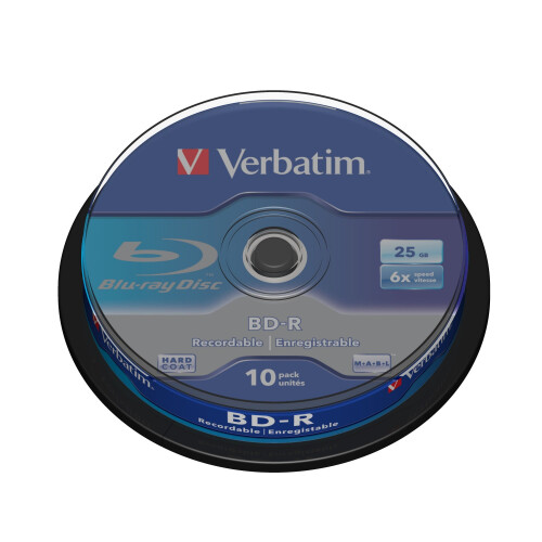 Verbatim Verbatim - BD-R - SL 25GB - 6x - 10 Pack Spindle