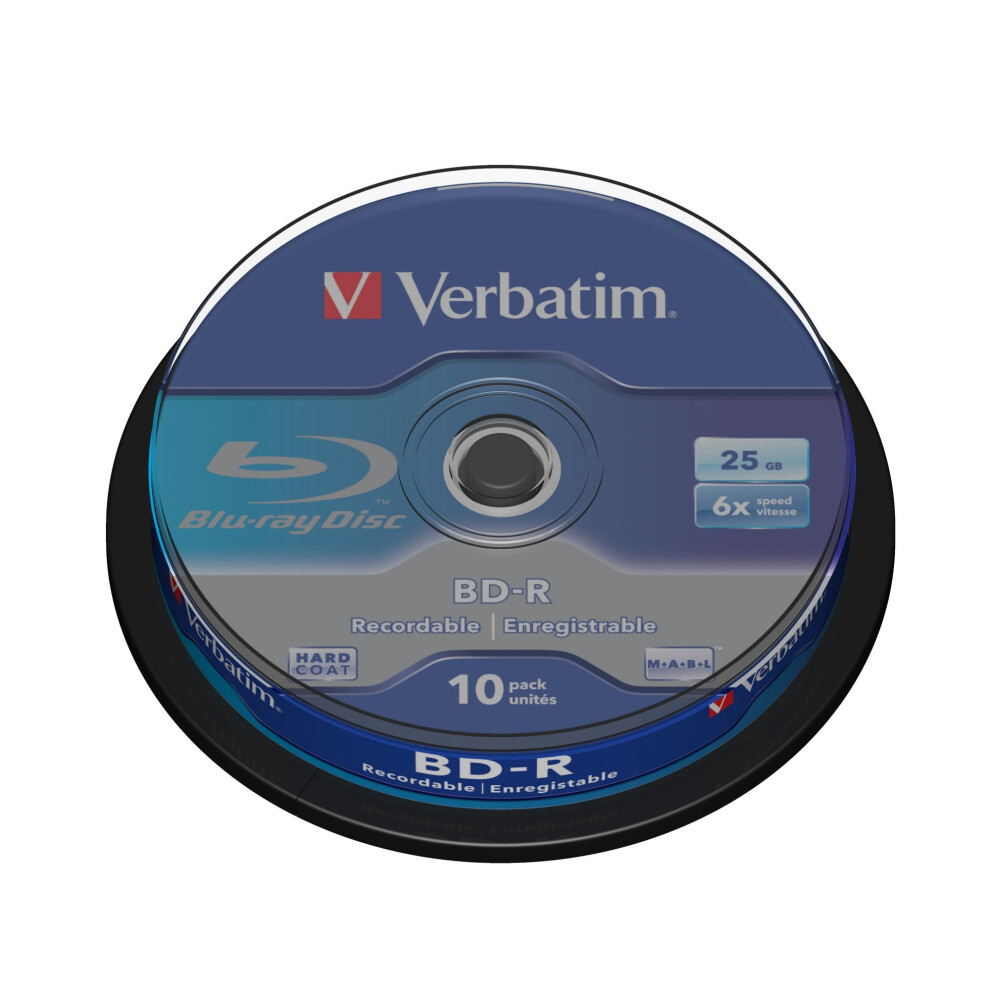 Verbatim BD-R SL 25GB 6 x 10 Pack Spindle BD-R 25GB 10pc(s)