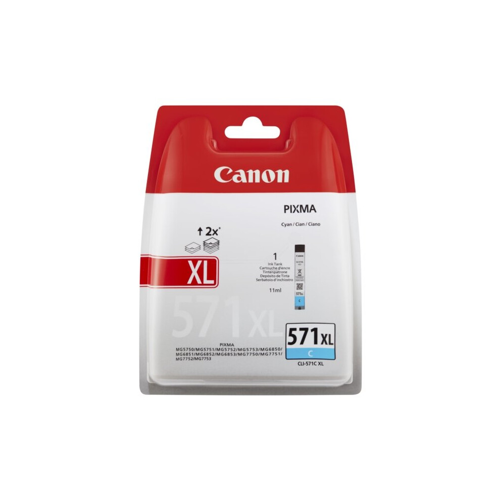 Canon 0332C004 (571 CXL) Ink cartridge cyan, 680 pages, 11ml