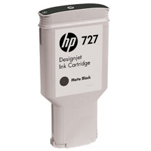 Cartucho de tinta HP 727 - Negro mate - Capacidad estándar 300 ml