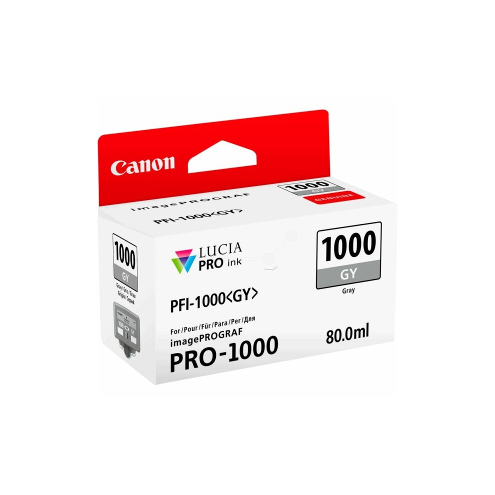 Canon 0552C001 (PFI-1000 GY) Ink cartridge gray, 1.47K pages, 80ml