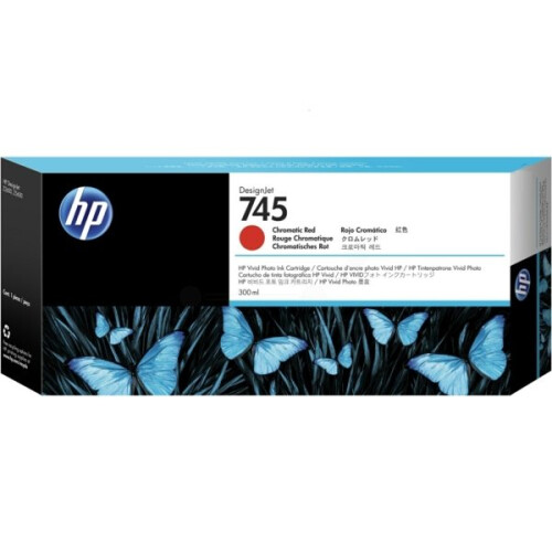 HP HP 745 - Tinteiro Vermelho Cromático 300ml