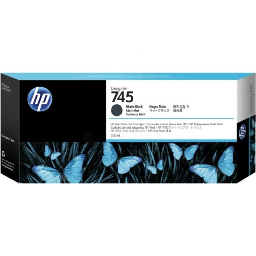 HP HP Inktcartridge 745 - Matte zwart 300 ml