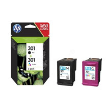 Cartouche d'encre - HP - 301 - Multicolore - Jet d'encre thermique - Pack de 2