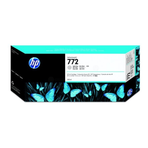 HP Cartucho de tinta HP 772 - Pacote com 1 - Cinza claro