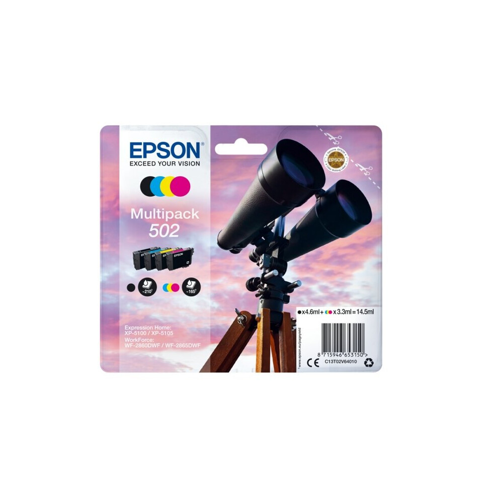 Genuine Epson Ink Multipack - 502 / XP-5100 WF-2860DWF 12/28 (Lot#012) - Image 15