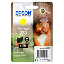 Cartucho de tinta Epson 378 Amarillo - Tinta Claria Photo HD - Rendimiento estándar