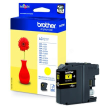 Cartucho de tinta amarilla Brother LC121