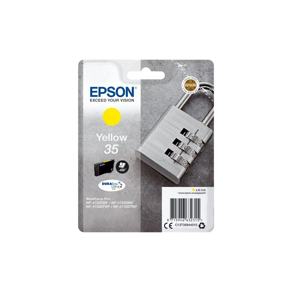 Epson 35 Yellow Padlock Genuine Ink, Claria Photo HD Ink Cartridge - Image 9
