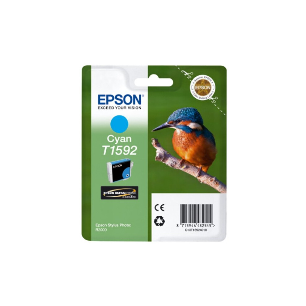 Epson C13t15924010 (T1592) Ink Cartridge Cyan, 17Ml